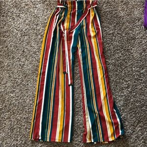 Striped colorful pants